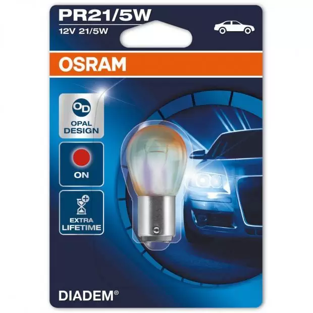 OSRAM Red Diadem PR21/5W (Single) | PowerBulbs UK