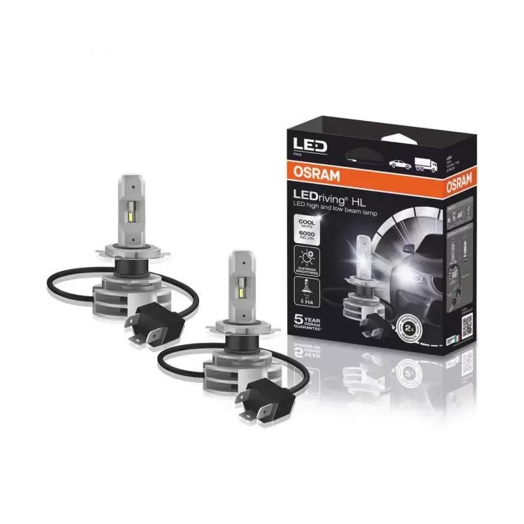 MobiLED  OSRAM H4/H19 LEDriving HL (2 pieces) 12 volt - MobiLED