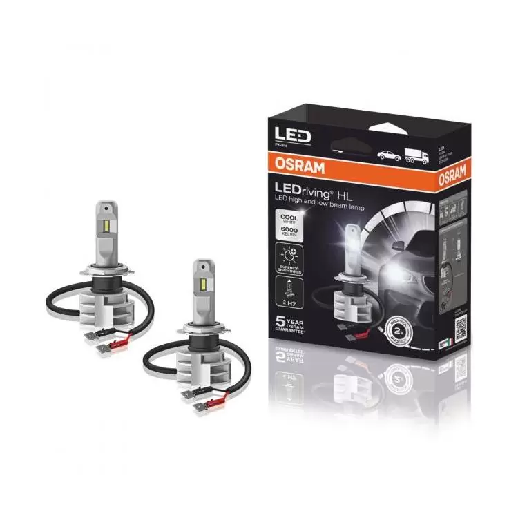  Osram H1 LEDriving HL Bright LED High Beam and Low