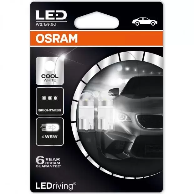 LEDriving Premium LED W5W Cool White (Twin) - Replacement 2825DWP-02B