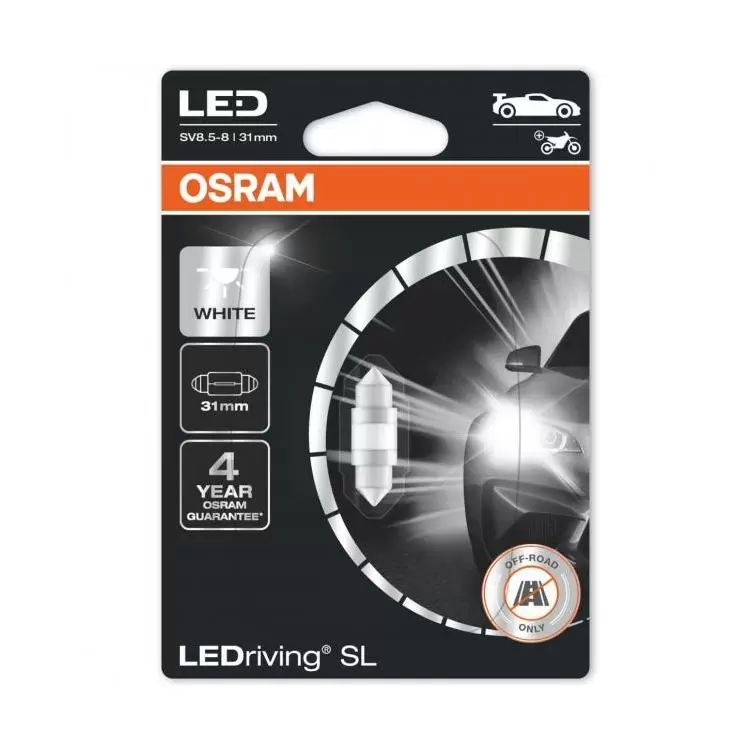 C5W LEDriving SL LED Cool White 31mm, Single Bulb