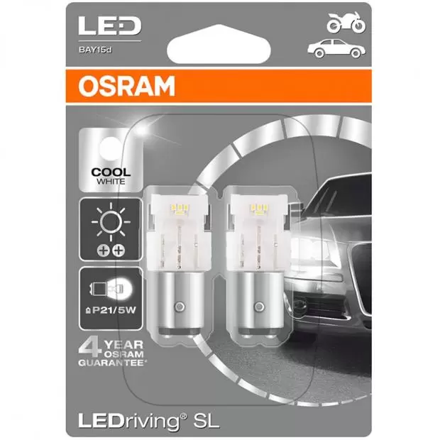 LEDriving SL LED P21/5W Cool White (Twin) - Replacement 7528DWP-02B