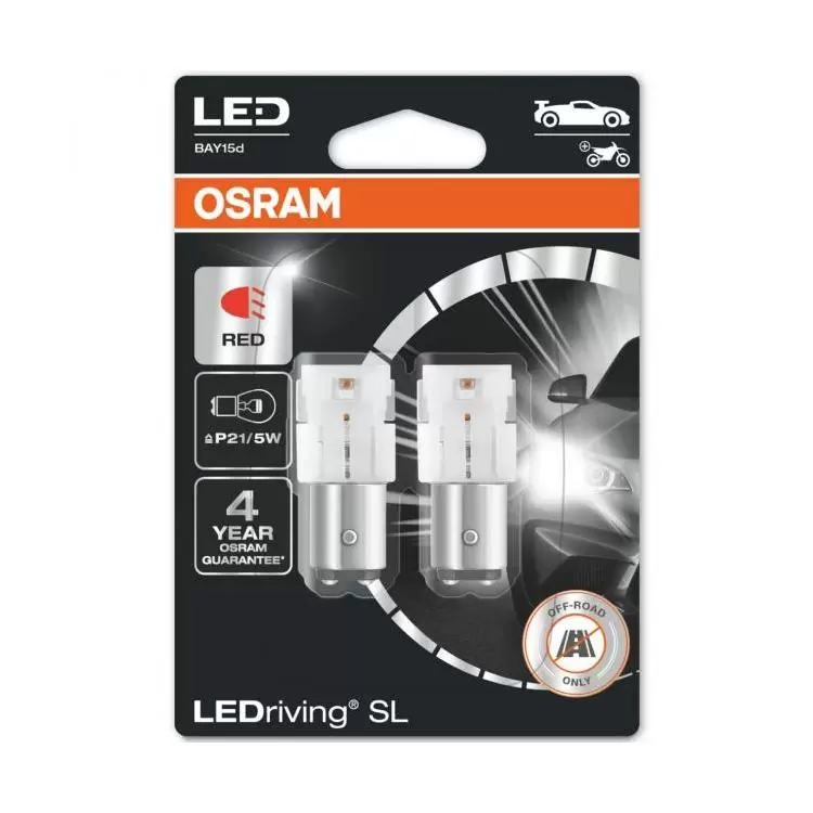 P21/5W 1157 LED ROUGE 12V OSRAM LEDriving SL
