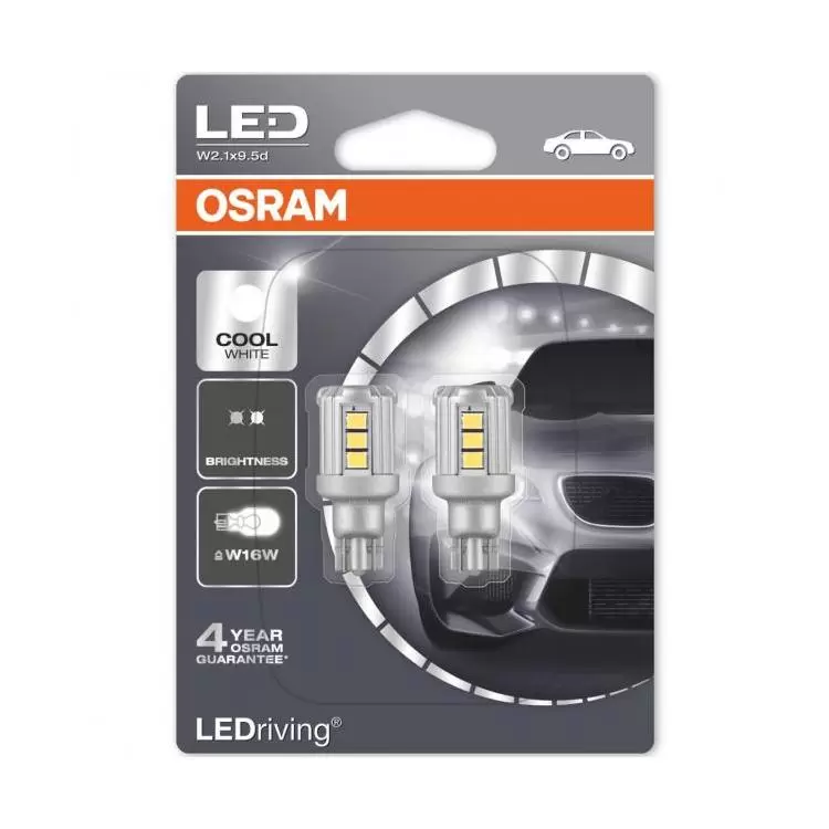 W16W Osram, LED White 6000K 12V, LEDriving® SL