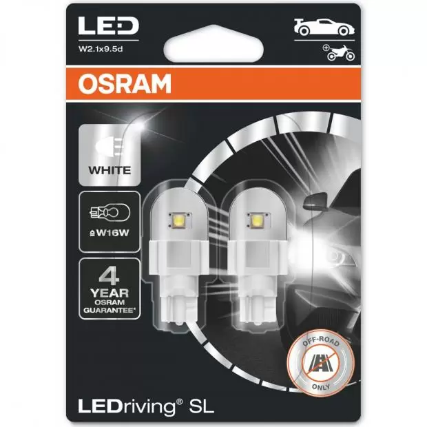 W16W Osram, LED White 6000K 12V, LEDriving® SL