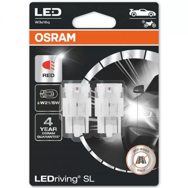 LEDriving SL LED W21/5W Red (Twin)