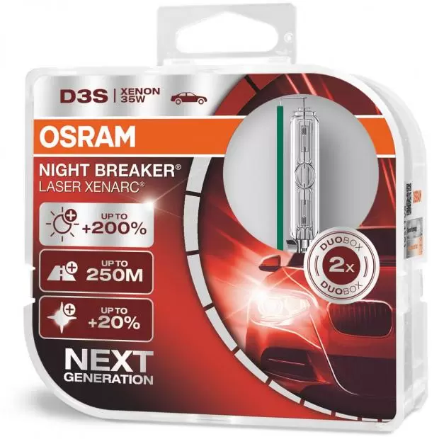 OSRAM Xenarc Night Breaker Unlimited D3S Lamp (Twin)