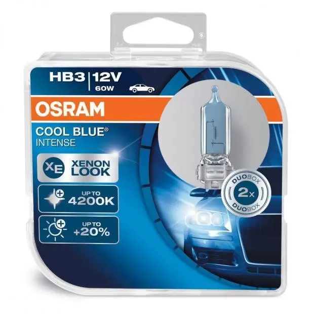 OSRAM Cool Blue Intense HB3 (Twin) Headlight Bulbs PowerBulbs UK