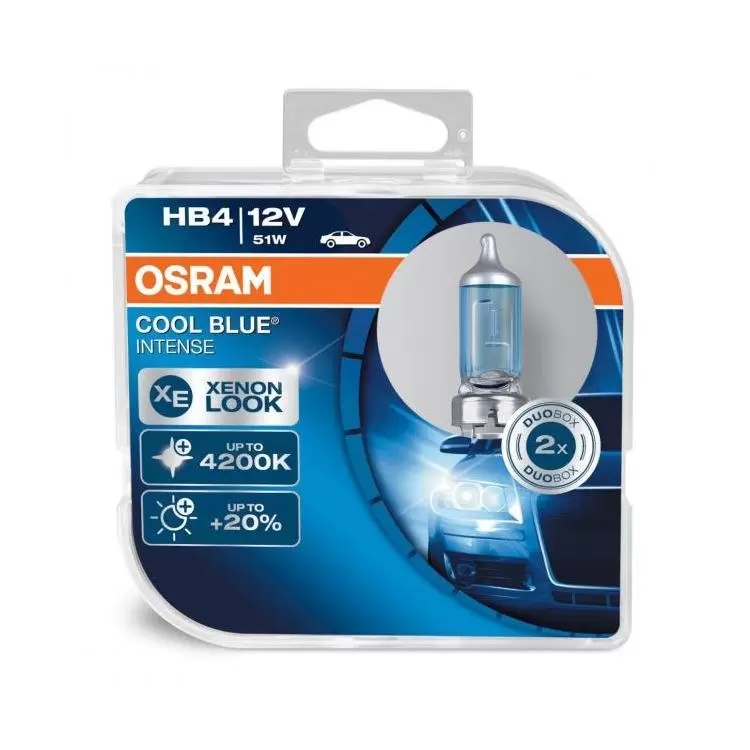 OSRAM Cool Blue Intense HB4 Car Headlight Bulbs PowerBulbs UK