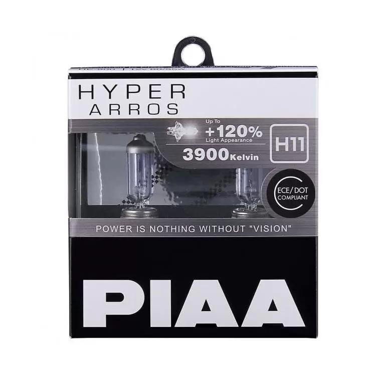 Piaa 3900K XTreme White Hybrid DOT Halogen Headlight Light Bulbs H11