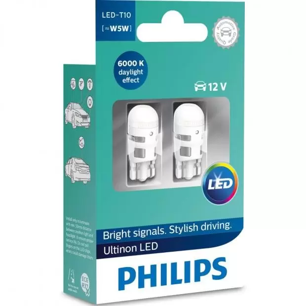 salad belief Chap Philips X-tremeUltinon LED W5W 6000K Lamps (Twin) | PowerBulbs US