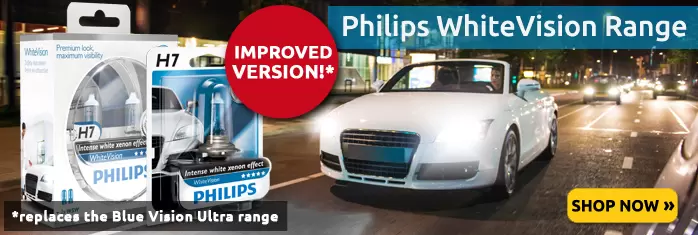 Philips Blue Vision Ultra Car Headlight Bulbs