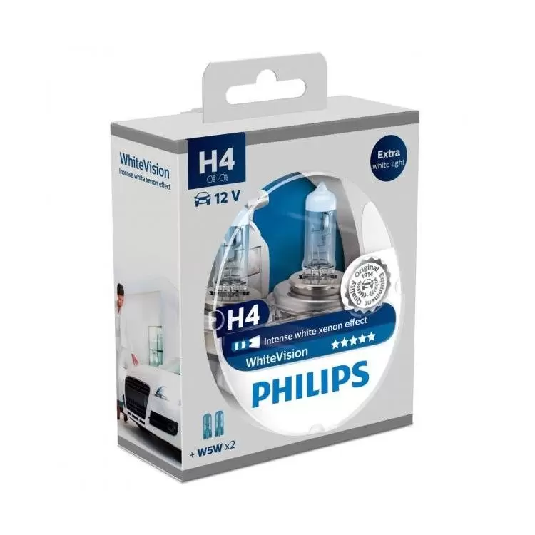 Philips WhiteVision Ultra 9003 (HB2/H4) Car Lamps