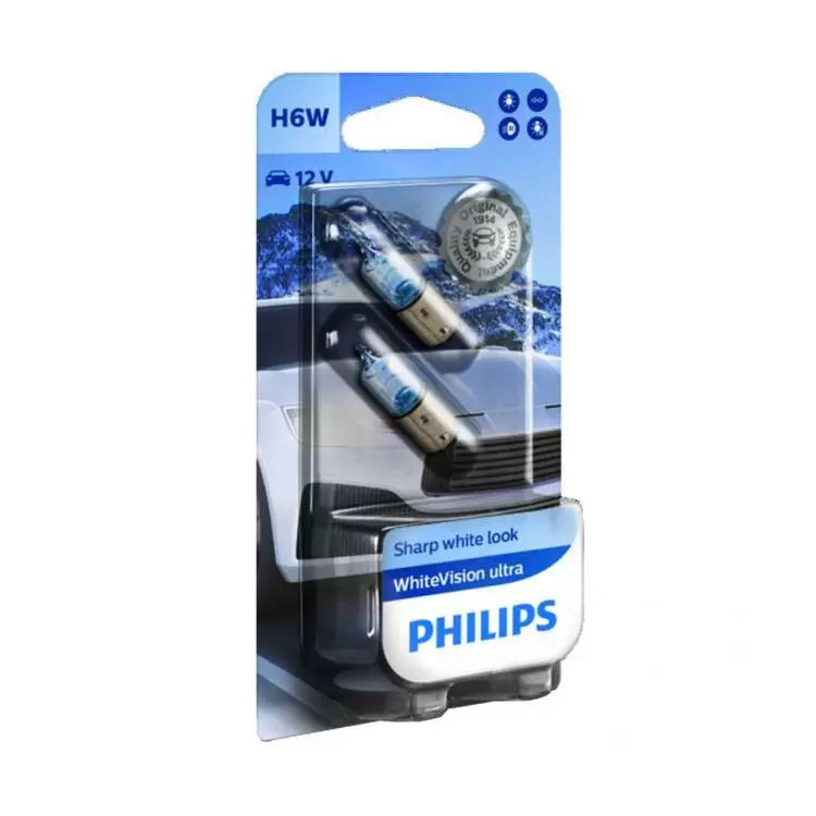 Philips WhiteVision Ultra H6W, Twin Bulbs