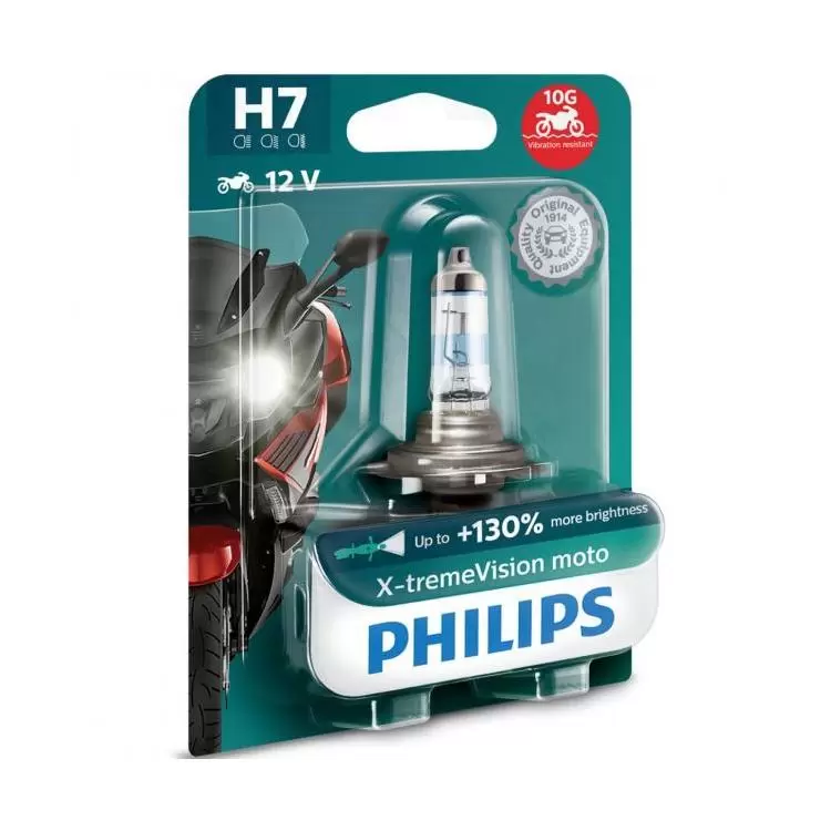 H7 12V 55W PX26d X-tremeVision Moto +130% 1st. Blister Philips, 15