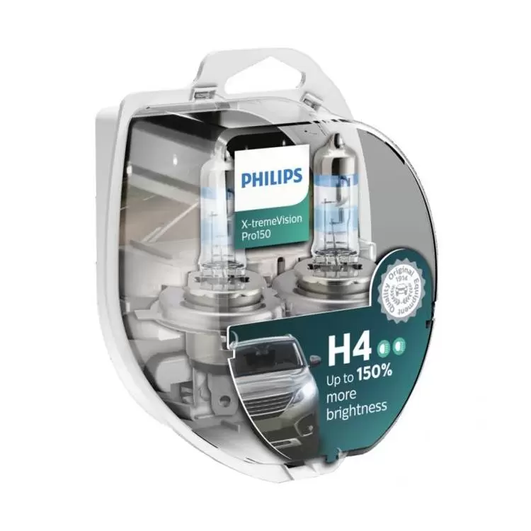 Philips X-tremeVision Pro150 H4, Twin Headlight Bulbs