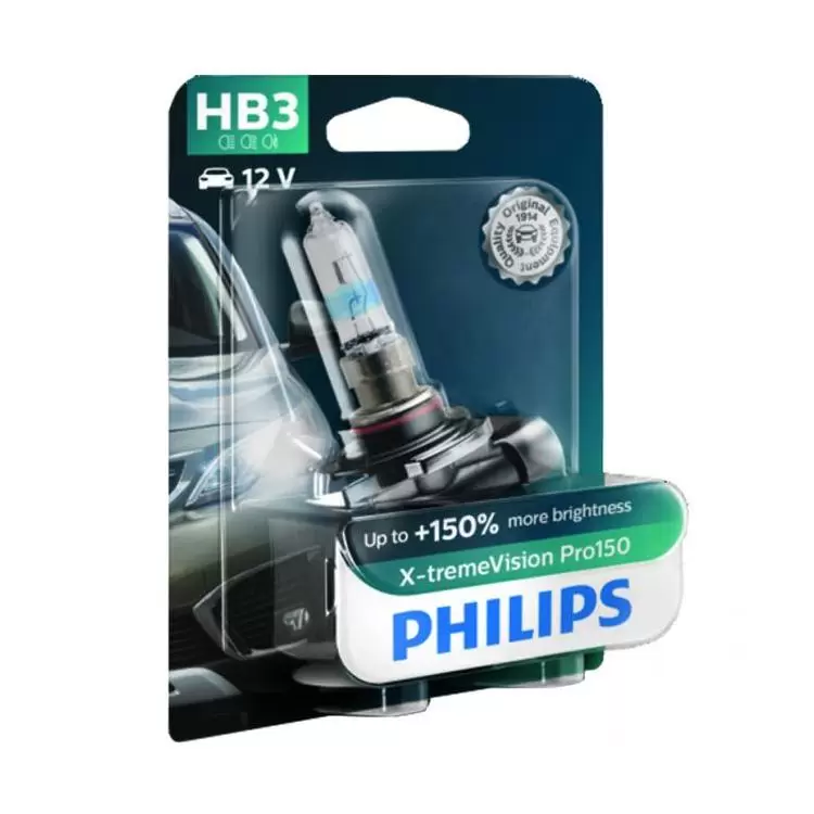 Philips X-tremeVision Pro150 HB3, Single Headlight Bulbs