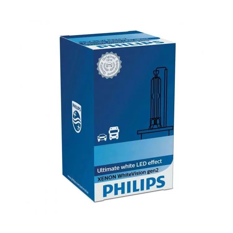 Philips Xenon WhiteVision gen2 D1S HID Car Bulb (Single) | PowerBulbs