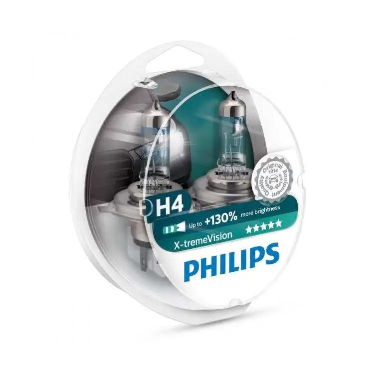 Philips Rally H4 Headlight Bulb (130/100W, 2 Bulbs)