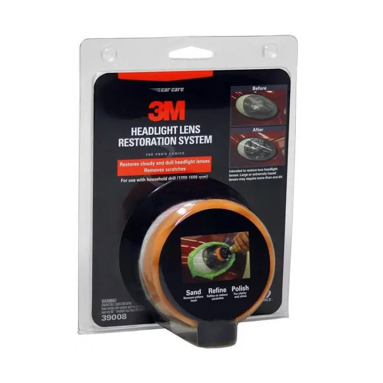 3M Headlight Restoration Kit, Car Lens Cleaner