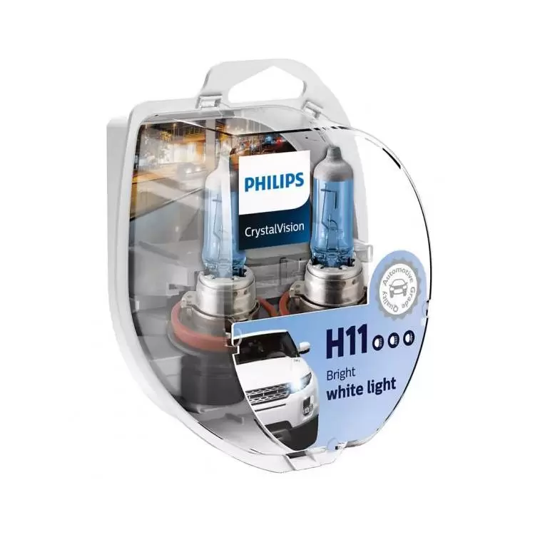 2013 Genuine Philips Crystal Vision CrystalVision H11 4300K headlight bulb 12362