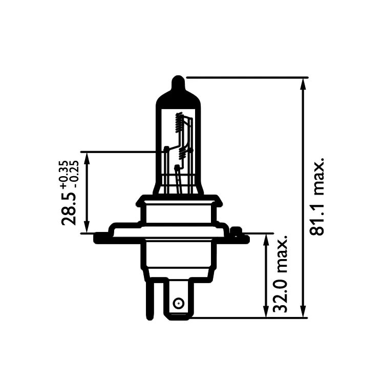 Osram Cool Blue Intense H4 Replacement Car Bulbs