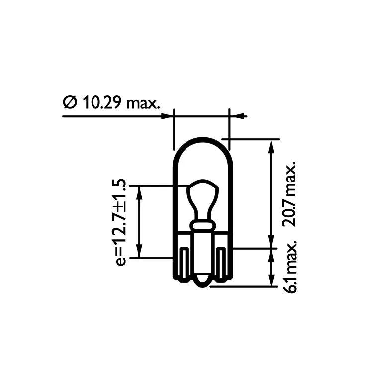 OSRAM Cool Blue Intense W5W Car Indicator Bulbs