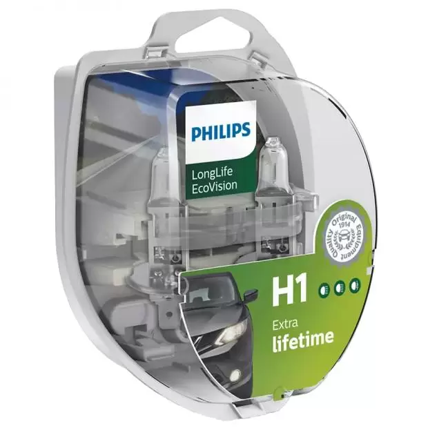 Longlife EcoVision H1 Headlight Bulbs (Twin Pack)