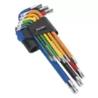 Sealey AK7193 TRX-Star* Key Set 9pc Colour-Coded Long
