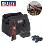 Sealey CP1202KIT Ratchet Wrench Kit 3/8"Sq Drive 12V SV12 Series - 2 Batteries